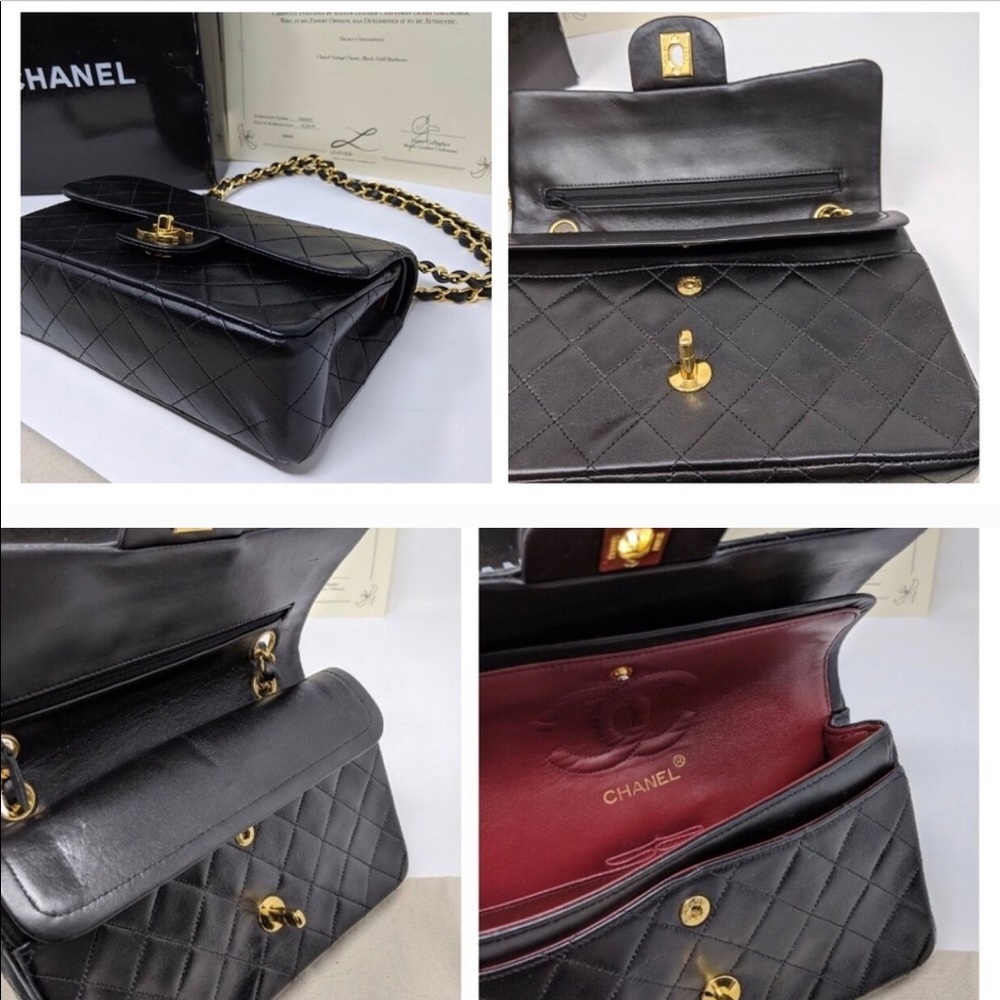 Chanel hand bag leather purse original Chanel